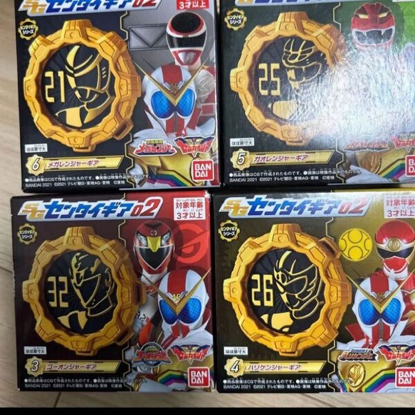 新品 センタイギア02 ゴーオンジャー ハリケンジャー ガオレンジャー メガレンジャー