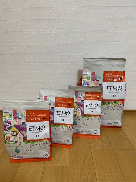 ELMO ダック&ポテト 成犬用 3kg×1個 800g×3個 合計5.4Kg