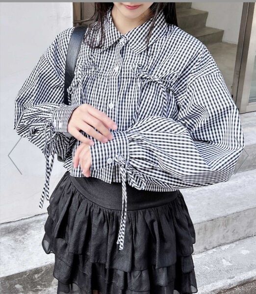 INGNI イング アソート胸リボンショートシャツ Mサイズ