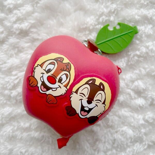 Disney ディズニー チップ&デール シリコン りんごポーチ コインケース キーボルダー