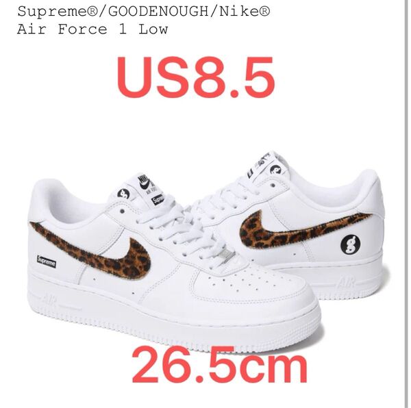 Supreme GOODENOUGH Nike Air Force 1 Low US8.5 26.5cm