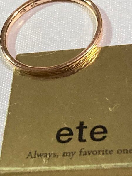 ete リング K10 ゴールドレイヤード7号