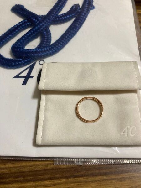 4℃ ダイヤモンドリング ピンクゴールド 未使用に近い 10号 重さ1.2 袋とケース巾着付き 値下げ不可 本日から月末