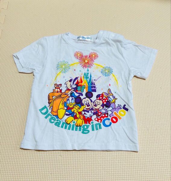 ディズニー Tシャツ ディズニーランド Dreaming in Color 2022 90㎝ ベビーTシャツ