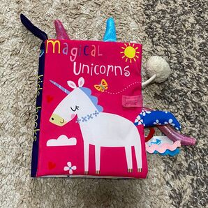 新品 ユニコーン 布絵本 英語 しかけ絵本 おもちゃ 0歳 1歳 赤ちゃん