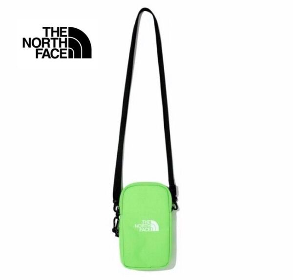 新品未使用 THE NORTH FACE ノースフェイス WLシンプルミニバッグ ショルダーバッグ ポーチ グリーン色 海外限定