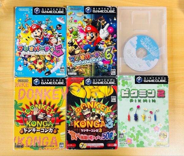 ゲームキューブ ピクミン2 マリオパーティ5・6 ・サンシャイン ドンキーコング GC 任天堂 ゲームキューブ ソフト