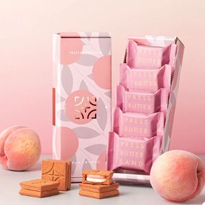 PRESS BUTTER SAND ピーチ 5個×2箱セット