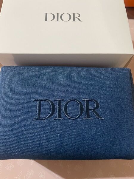 Dior ポーチ デニム ノベルティ ディオール 新品未使用箱付き 現物写真あり