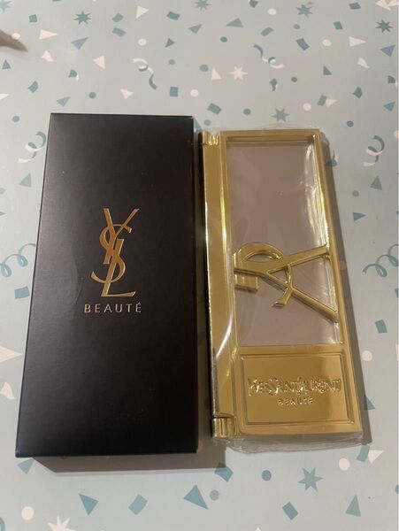 即発送イヴ・サンローラン YSL ミラー 手鏡 ゴールド ノベルティ 未使用