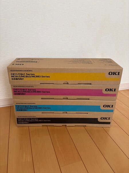 未使用 OKI 純正トナーカートリッジ コアフィード TNR-C3L 4本セット