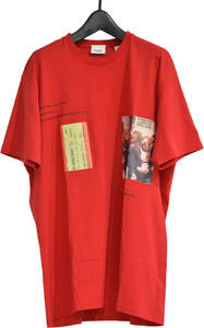 BURBERRY Burberry graphic T-shirt M red Y-23580B