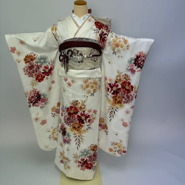 振袖 フルセット 可愛い 成人式 新品 未使用 在庫処分 正絹 帯