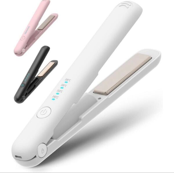 ヘアアイロン コードレス 携帯用ポーチ付き 2WAY コードレス ヘアアイロン