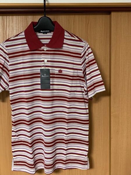新品 Aquascutum アクアスキュータム ポロシャツ メンズ M ボーダー