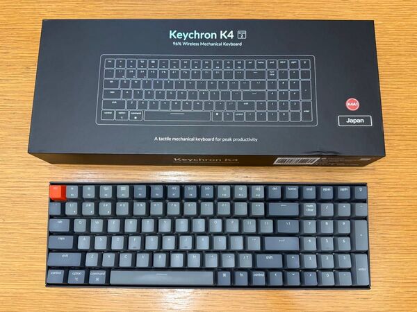 Keychron K4 ワイヤレスメカニカル 赤軸 英字配列 箱付き