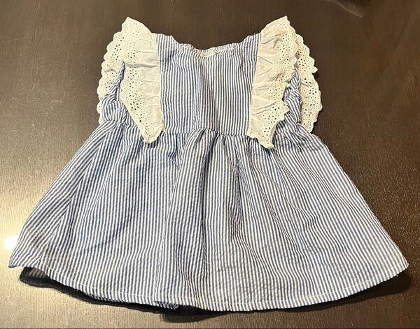 チュニック ブラウス 女の子 トップス 110センチ nico rito フリル ストライプ