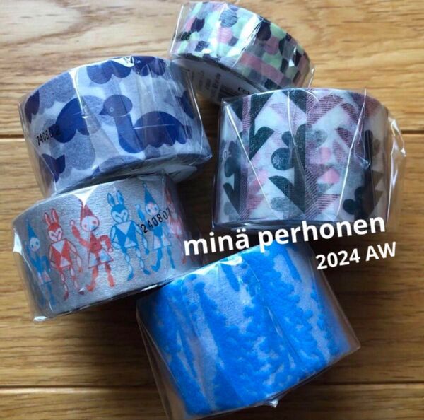 値下げ●匿名配送●mt×ミナペルホネン マスキングテープ5点セット 2024AW新作