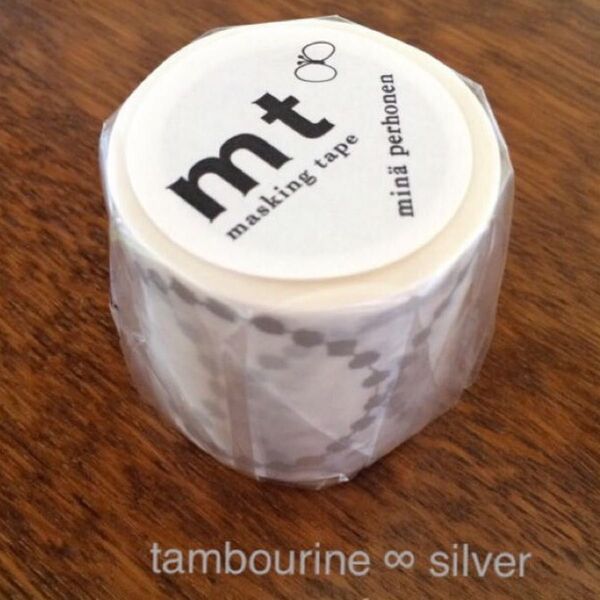 mt×ミナペルホネン マスキングテープtambourineシルバー 新品未開封品