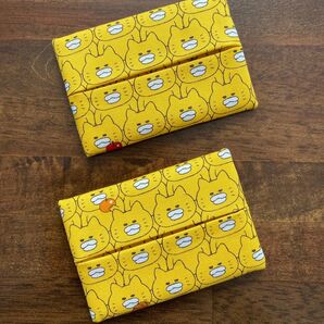 ノラネコぐんだん ミニポケットティッシュケース 2個セット ポケットティッシュカバー ハンドメイド