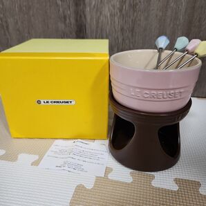 【美品】LE CREUSET ル クルーゼ 2018年限定 ミニフォンデュセット