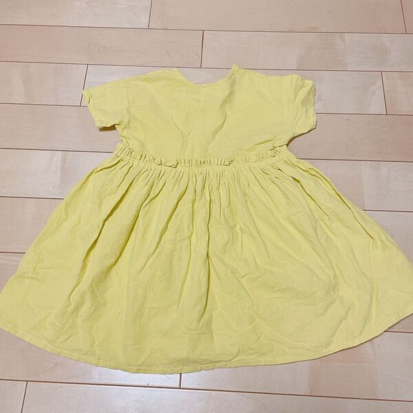 ワンピース 半袖ワンピース 女の子 キッズ 110 p.premier プルミエ 子供服 黄色 イエロー お揃い