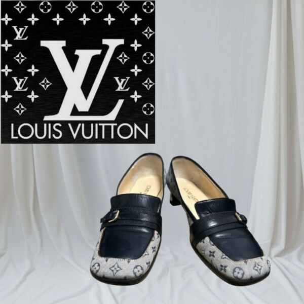 VUITTON ルイヴィトン モノグラム パンプス 37 1/2 約24.5cm