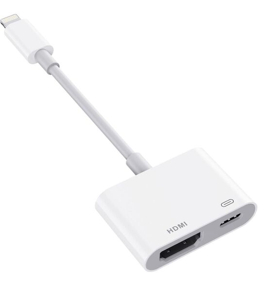 iPhone hdmi変換ケーブル i-Phone テレビに映す MFi認証済み iPad/i-Phone ミラーリング