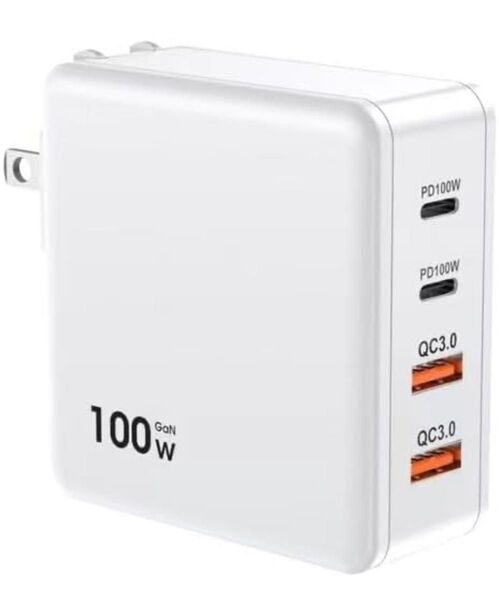 充電器 タイプc 100w PD 急速充電器 4ポート同時充電 軽量 小型 USB PD3.0/QC3.0/PPS/SCP規格