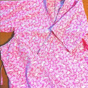 甚兵衛 ピンク 上下