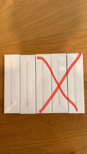【未使用品】2本「Apple Pencil 第2世代 MU8F2J/A」 シュリンク未開封 A2051 純正 アップルペンシル