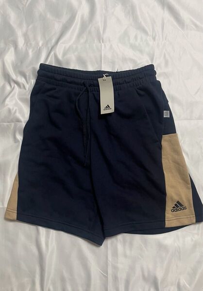 新品 adidas アディダス スリーストライプ ハーフパンツ ショーツ Lサイズ NIKE ネイビー