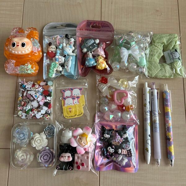 アクリルビーズ デコパーツ ハンドメイド ネイルパーツ キャラクター まとめ売り