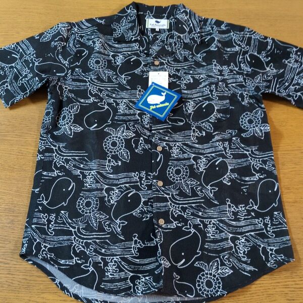 W☆新品☆FatAnimals☆半袖シャツ☆サイズM☆ブラック☆男性用☆No.2604