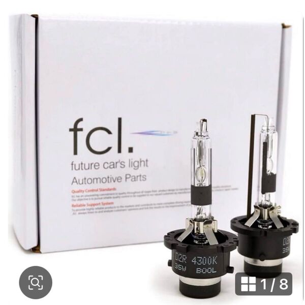 fcl . D2R HIDリフレクター 6000K 35Wバルブ 2個セット