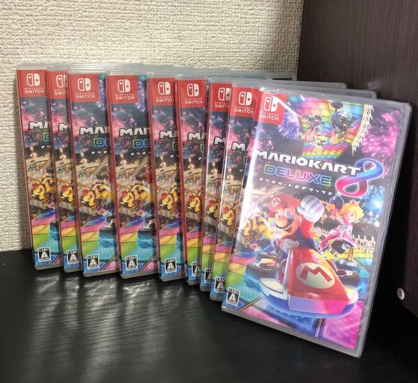 新品未使用 シュリンク付き マリオカート8 デラックス Switch 9本セット