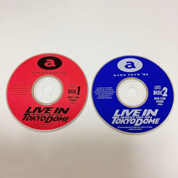 avex rave’94 LIVE IN TOKYO DOME 2枚組