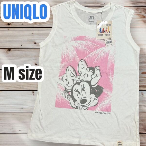 UNIQLO UT ディズニープロジェクト グラフィック タンクトップ ノースリーブ ミニーちゃん キャラクター プリント