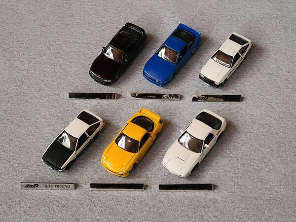 トミカ 頭文字D Limited Stage トミカリミテッド 6台セット 箱無し 車体&車体名プレートのみ