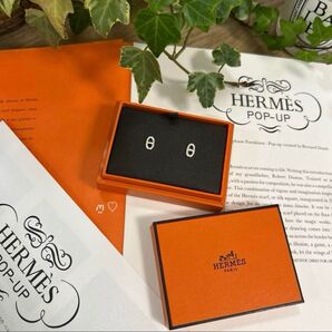 HERMES エルメス シェーヌダンクルピアスTPM 925 ファランドール