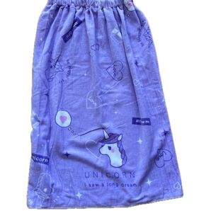 新品 ラップタオル プールタオル 小学生 女の子 女子 80cm ユニコーン