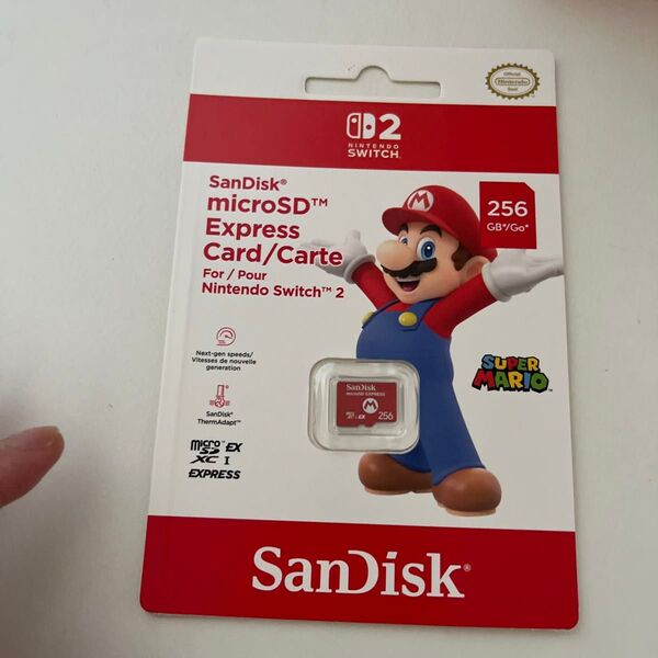 【新品未開封】Nintendo switch2 SanDisk microSD Express 256GB マイクロSDカード