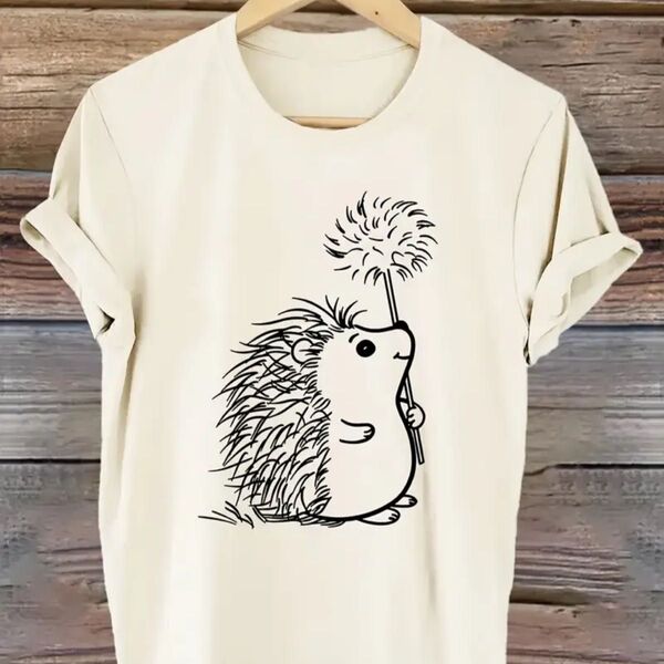 ハリネズミ柄 半袖Tシャツ 最終価格