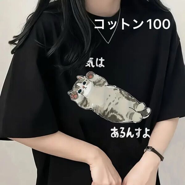 猫柄 半袖Tシャツ パロディ おもしろ 最終価格