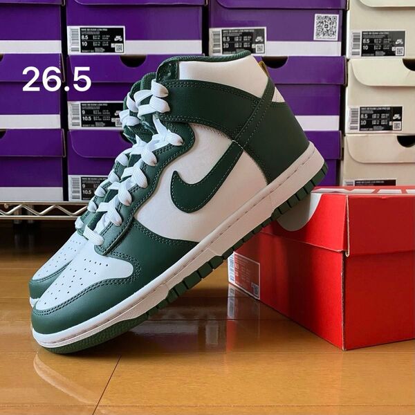 ★黒タグ★ Nike Dunk High "Noble Green"ナイキ ダンク ハイ "ノーブルグリーン" 26.5