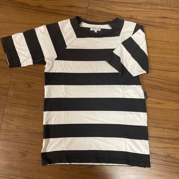 アニエス・ベー Tシャツ 半袖 ボーダー メンズ Sサイズ