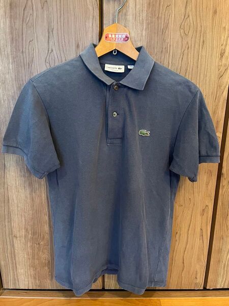 ラコステ Lacoste ワンポイント ポロシャツ ネイビー 紺 ワニ Sサイズ