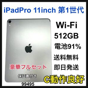 C 91% iPad Pro 第1世代 11インチ 512GB Wi-Fi