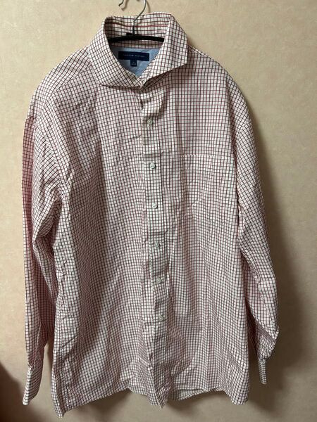 Tommy Hilfiger チェック柄長袖シャツ メンズ Lサイズ?