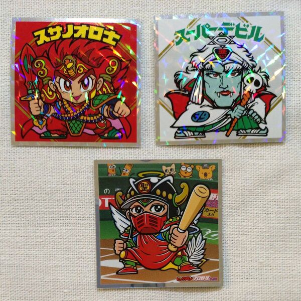 紅白ビックリマンシール スサノオロ士 スーパーデビル プロ野球チップス 聖フェニックス